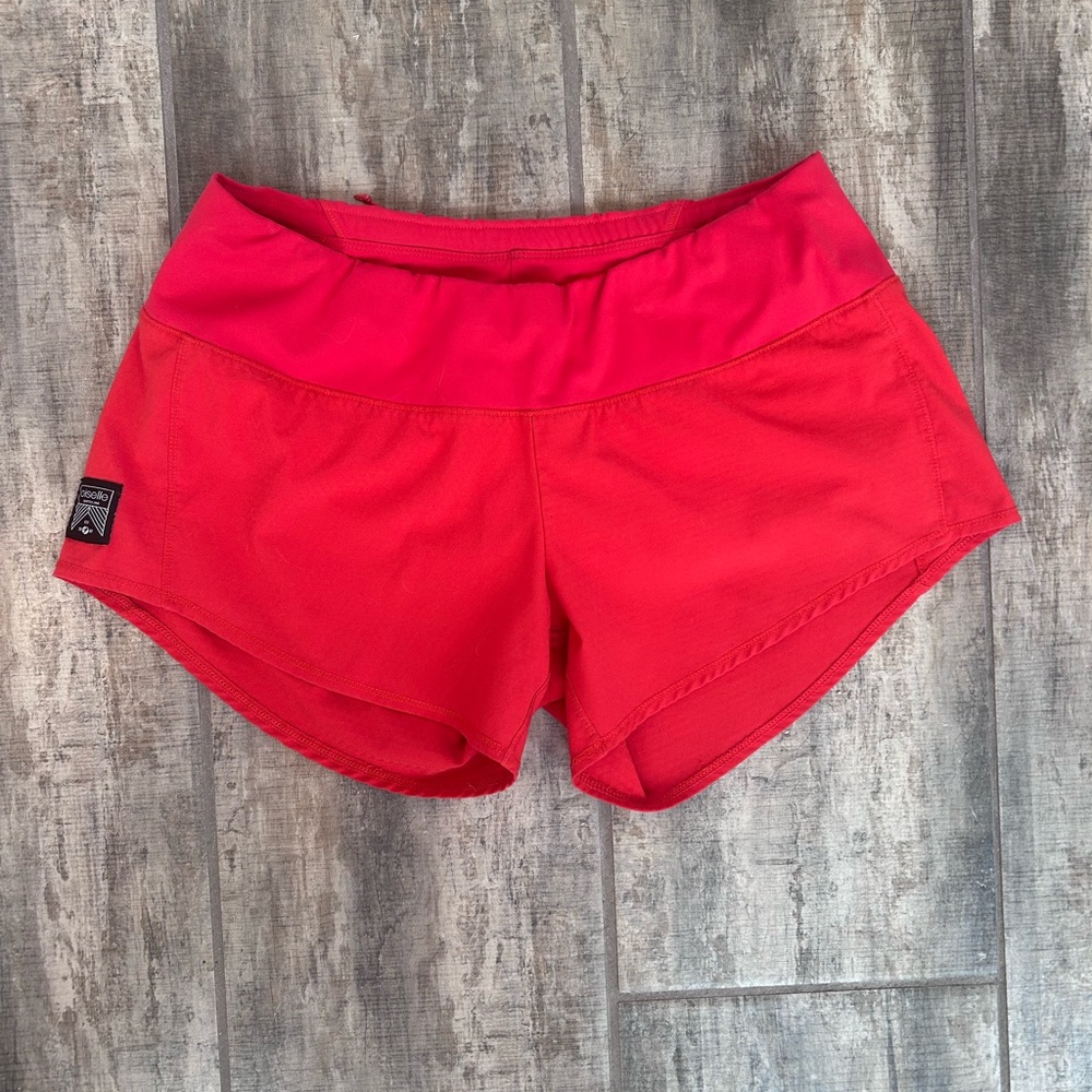 Red Oiselle Roga Shorts
